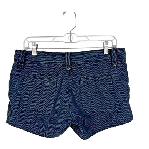 Split Shorts Women 9 Grey Cheveron Print Cargo Casual Bottoms Juniors - Picture 2 of 10